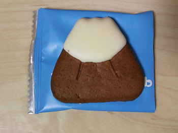 2013年9月3日＊富士山クッキー。ホワイトチョコの雪がのった香ばしいクッキー♪
